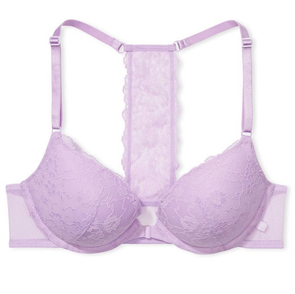 VICTORIA'S SECRET Sexy Tee Lace Push-Up Bra- Sz: S, in Lilac-purple - Picture 1 of 5